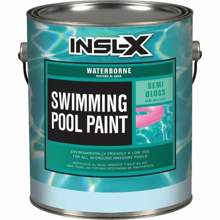 INSL-X 1 Gal. Ocean Blue Semi-Gloss Waterborne Pool Paint WR1023092-01